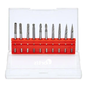 Zestaw pilników obrotowych węglik 3 mm 10 szt. Fortis